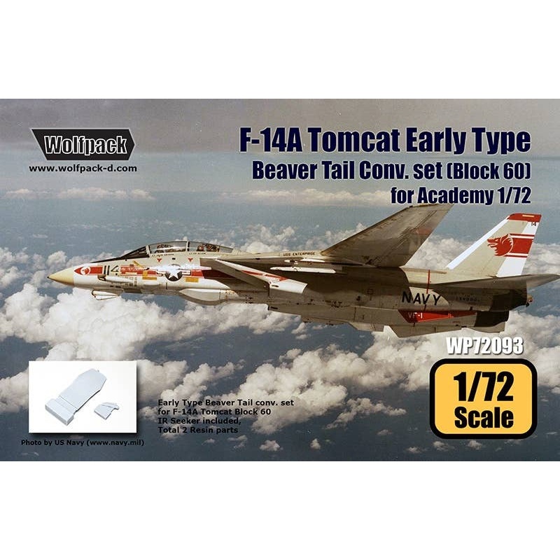 F-14A Tomcat Early Beaver Tails Conversion Set Block 60 (1/72 Academy)