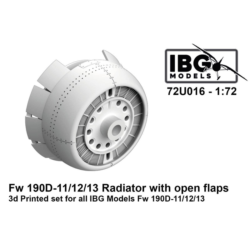 Fw190D-11/12/13 Flap Deployment Cowl 3D Print for IBG (72U016)