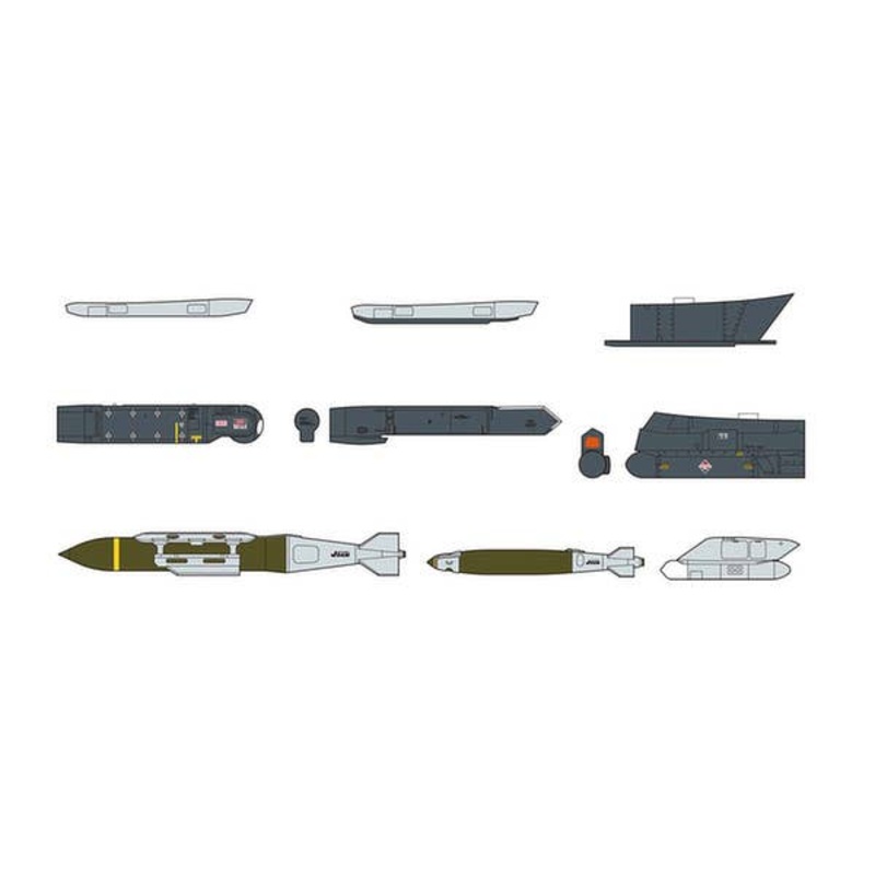1/72 Aircraft Weapons IX U.S. Joint Direct Attack Munitions & Target Pods