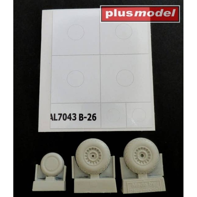 1/72 B-26 Marauder Wheelset (Early Type / Diamond Tread)