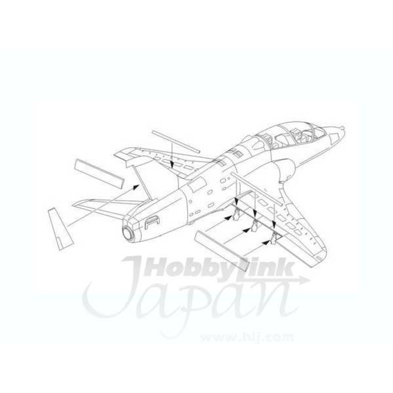 1/72 BAe Hawk 100 Series Control Surfaces Set (for Airfix)