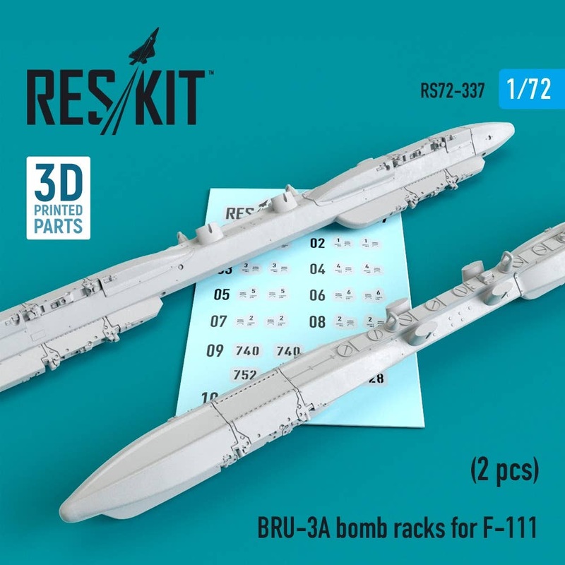 1/72 BRU-3A bomb racks for F-111 (2 pcs) (3D Printing)
