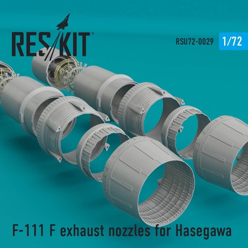 1/72 F-111 F Exhaust Nozzles (for Hasegawa)