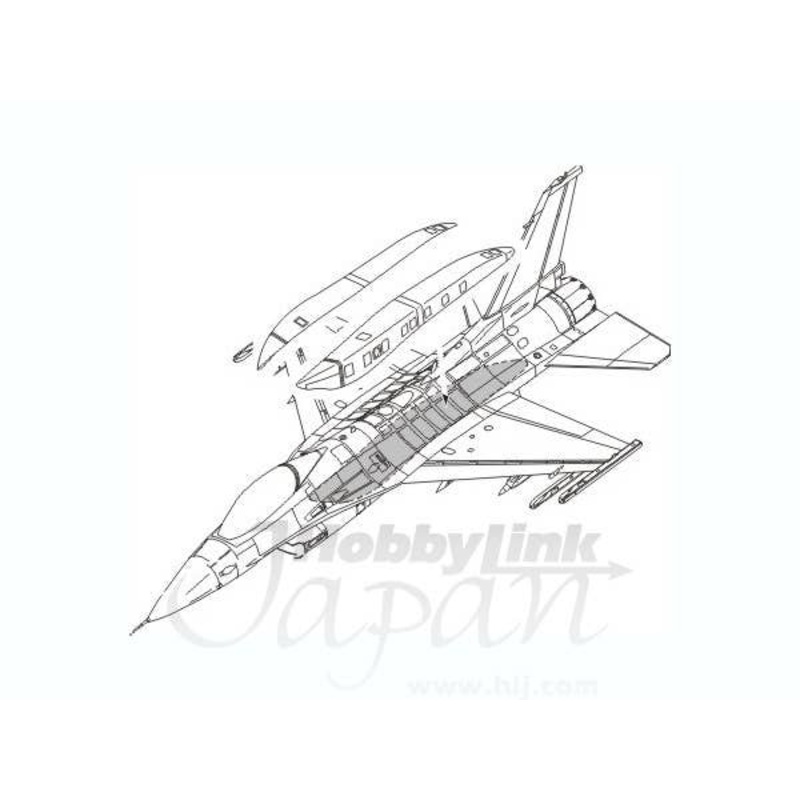 1/72 F-16C Conformal Fuel Tank Armament Set (for Academy)