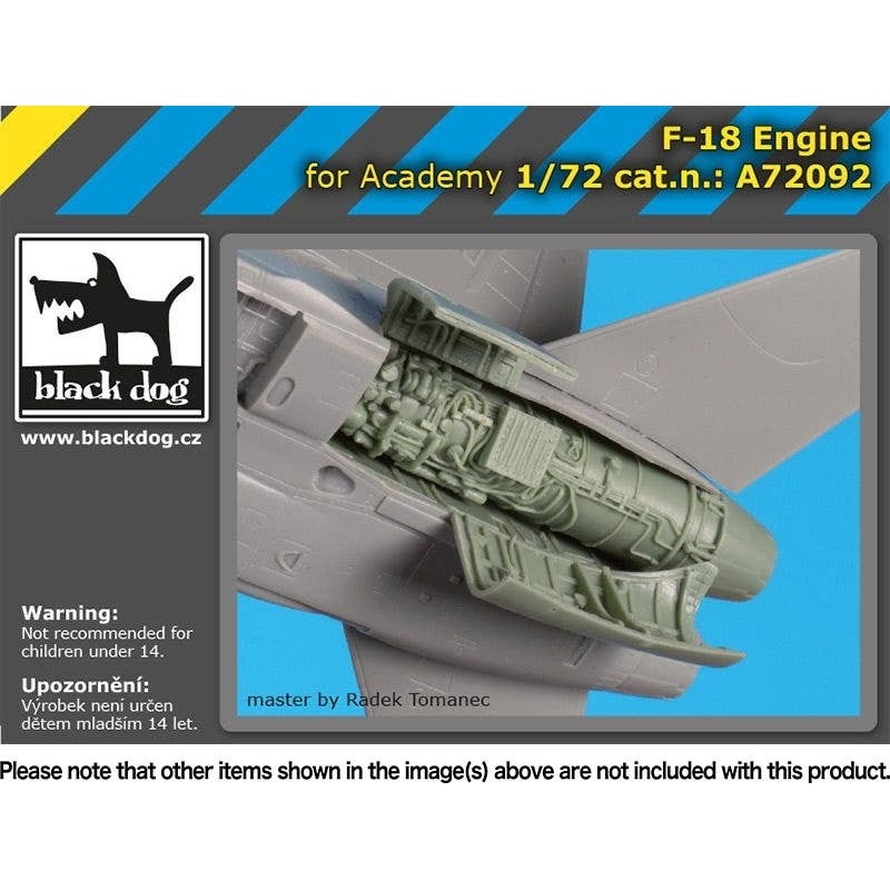 1/72 F-18 Engine (Left Side) (for Academy)