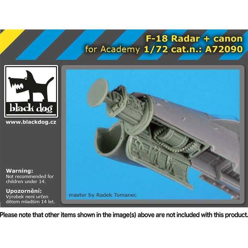 1/72 F-18 Radar + Cannon (for Academy)