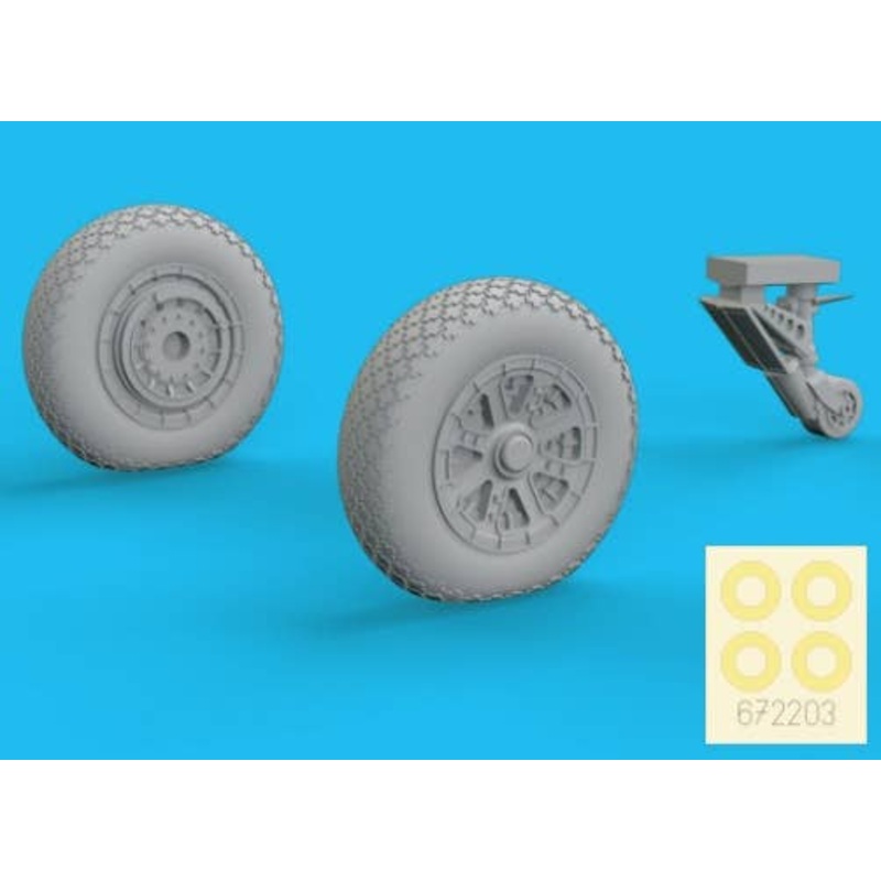 1/72 F6F Wheels (for Eduard)