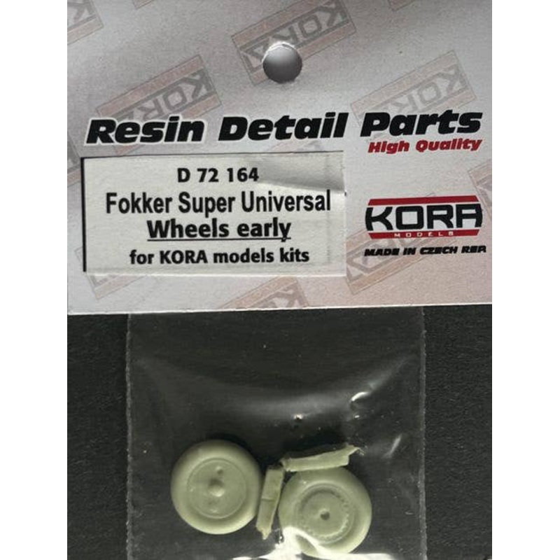 1/72 Fokker Super Universal wheels (early type, flat wheel disk), 2 pcs