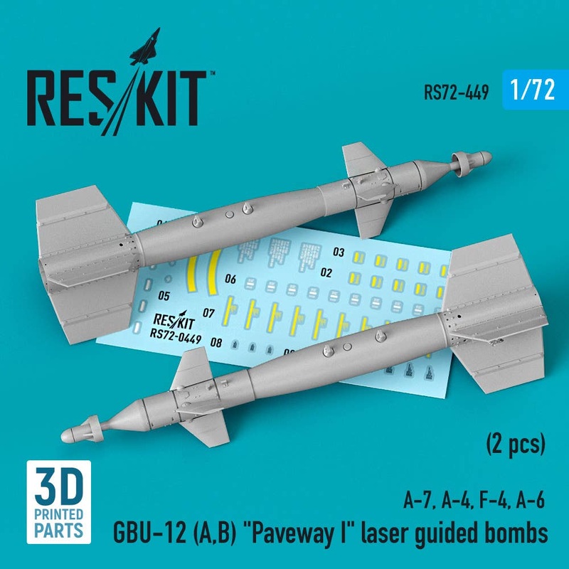 1/72 GBU-12 (A,B) Paveway I laser guided bombs (2 pcs)