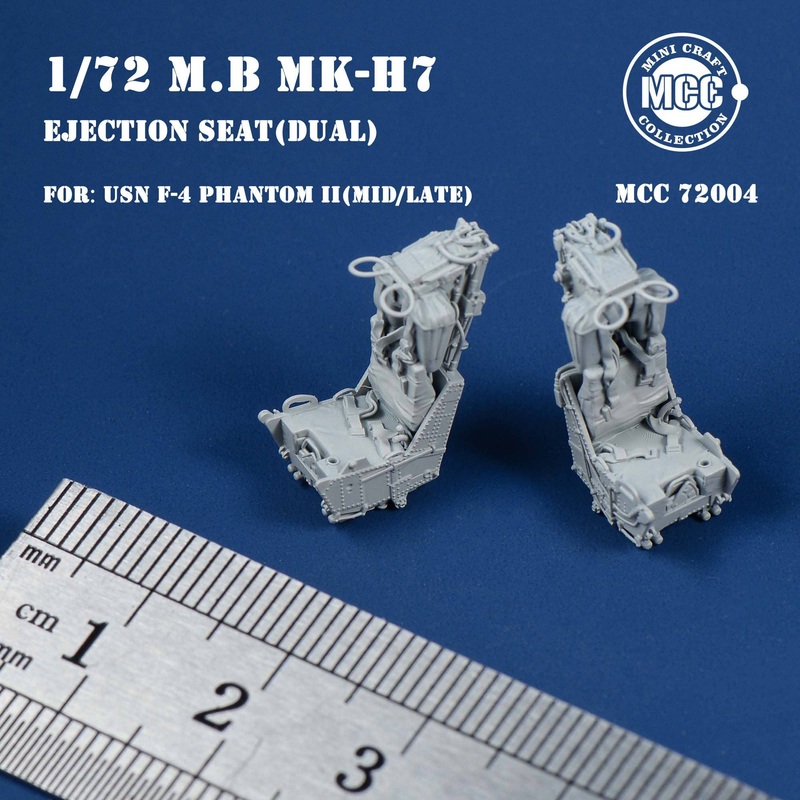 1/72 M.B MK.H7 Ejection Seats for F-4 Phantom II Navy variants (2pcs)