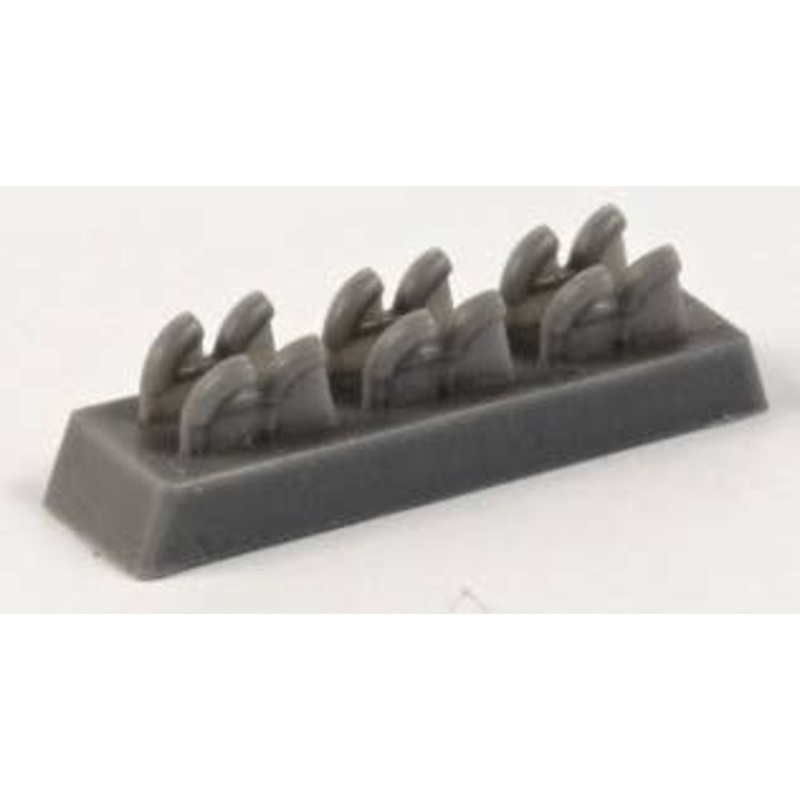 1/72 P-40E Exhausts (for Special Hobby)