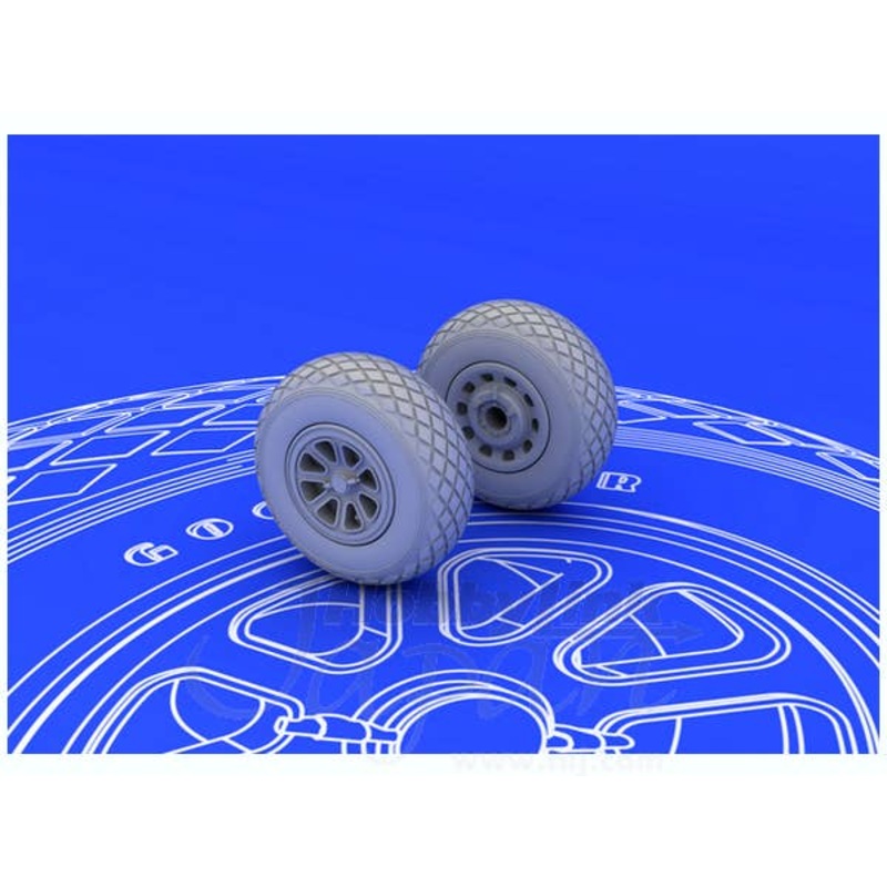 1/72 P-51 Wheels (Tamiya)