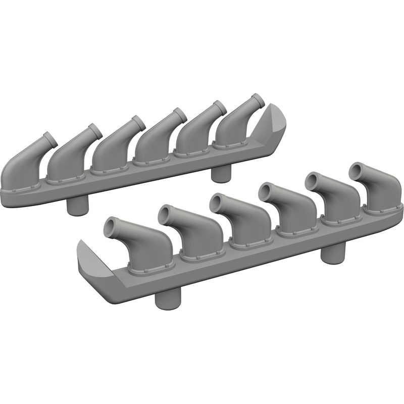 1/72 P-51D exhaust stacks PRINT (for Eduard)