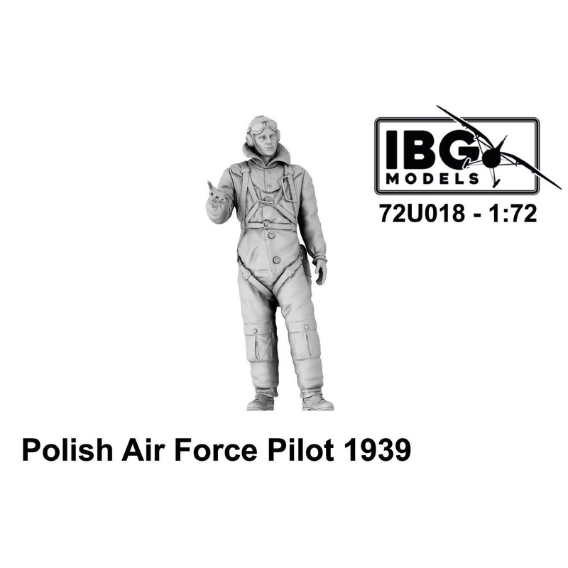 1/72 Polish Pilot Statue 1939 3D Print for IBG (72U018)