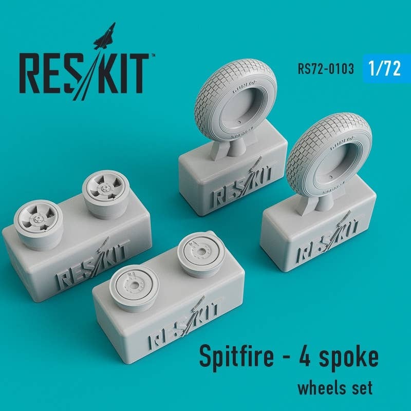 1/72 Spitfire 4 Spoke Wheels Set
