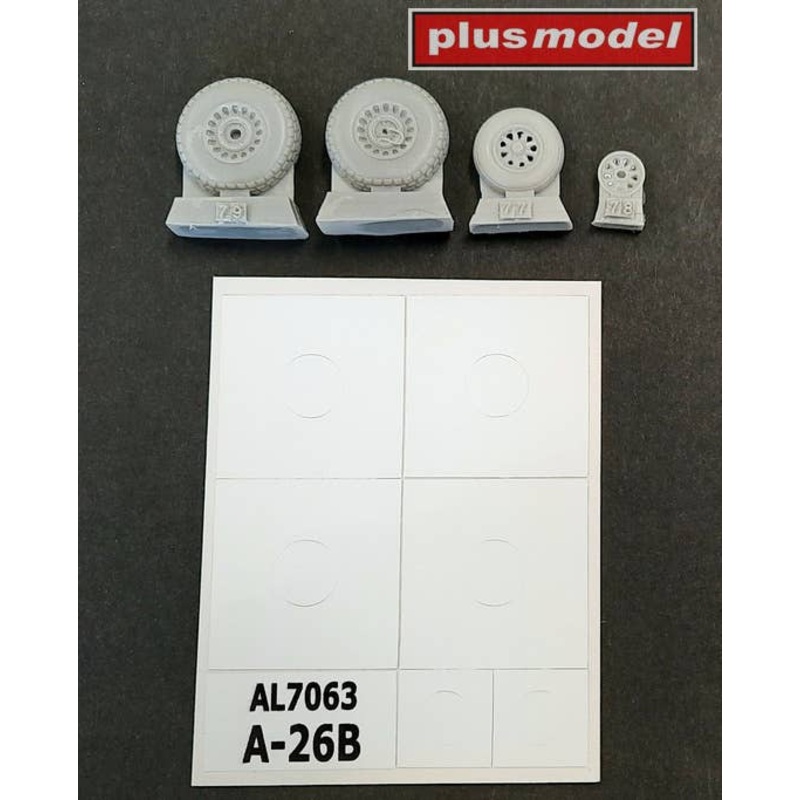 1/72 A-26B Invader wheels
