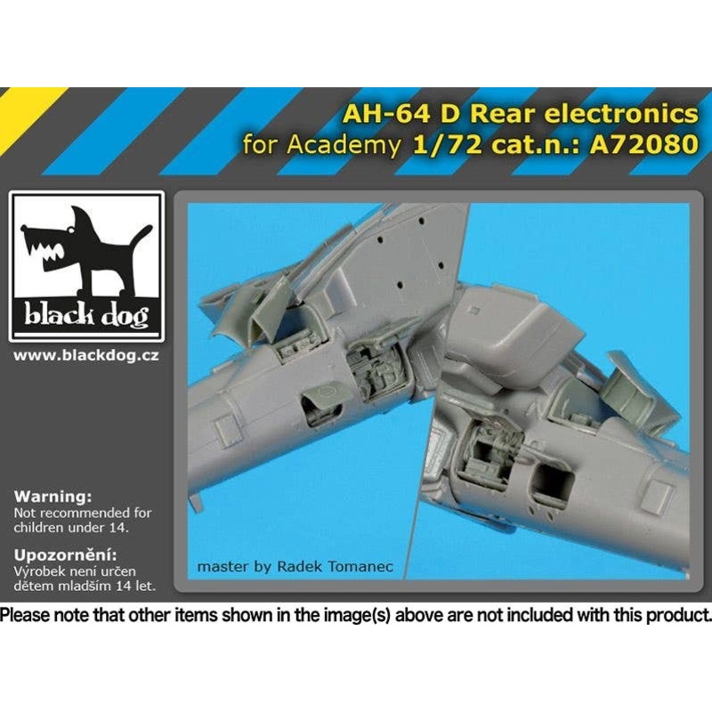 1/72 AH-64 D Rear Electronics (for Academy)