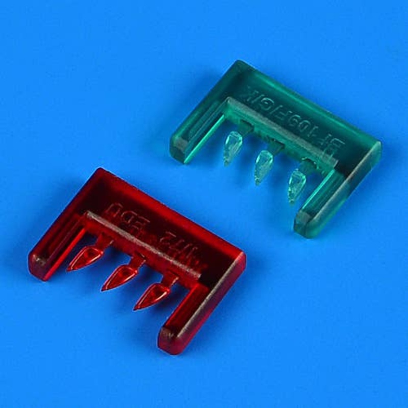 1/72 Bf 109F/G/K colored position lights