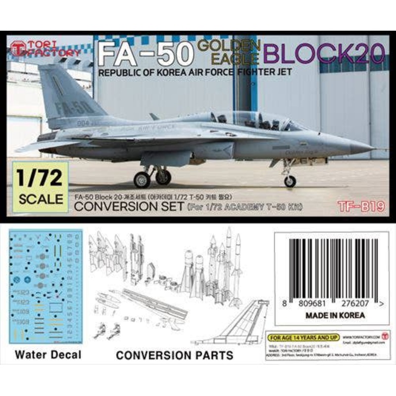 1/72 Current Korean FA-50 Block 20 Conversion Set (for Academy)