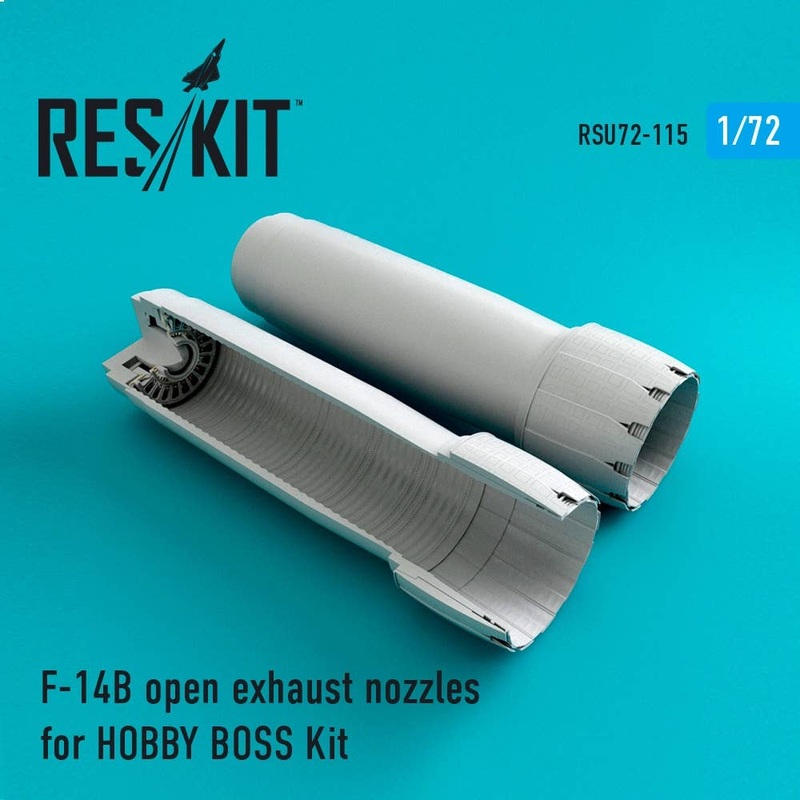 1/72 F-14 (BD) open exhaust nozzles for HOBBY BOSS Kit