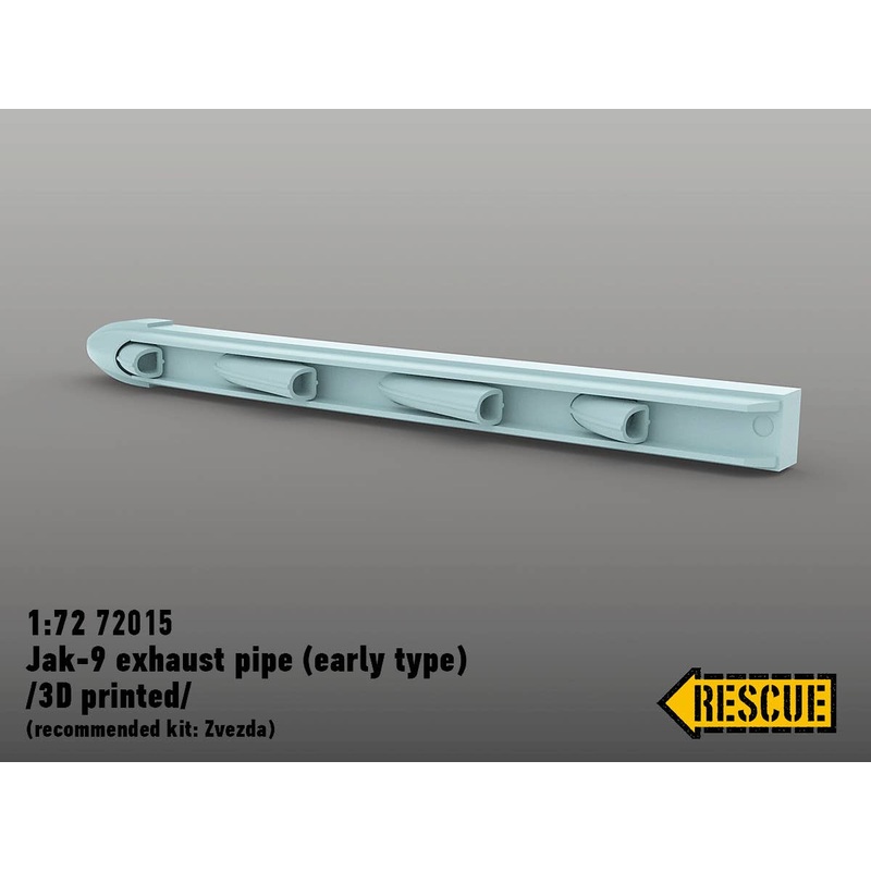 1/72 Jak-9 exhaust (early) (for Zvezda) /directly 3D printed parts