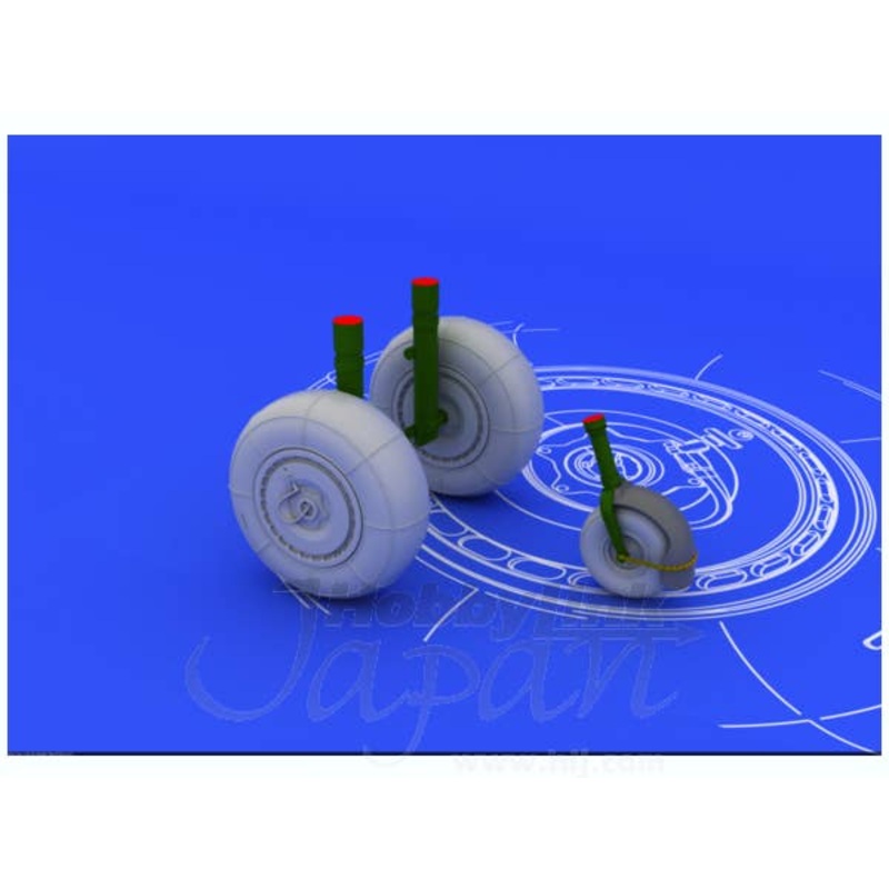 1/72 Ju88 Wheels Late (Revell)