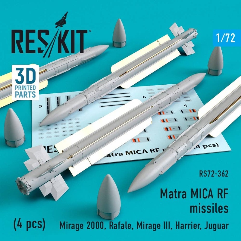 1/72 Matra MICA RF missiles (4 pcs)