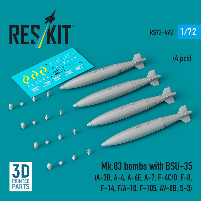 1/72 Mk.83 bombs with BSU-35 (4 pcs)
