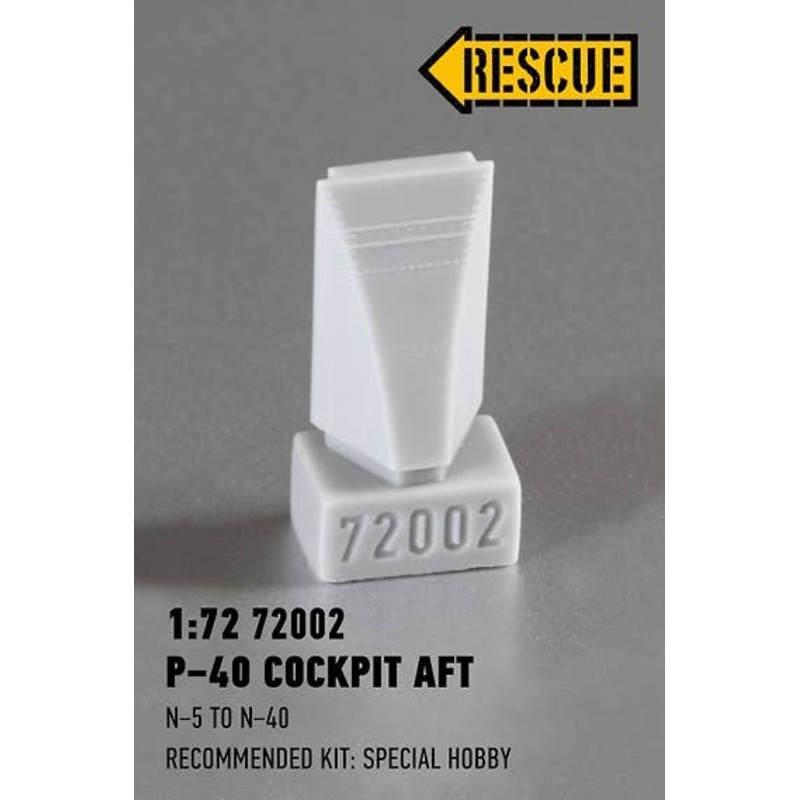 1/72 P-40 Cockpit Aft (N-5 to N-40) (for Special Hobby)