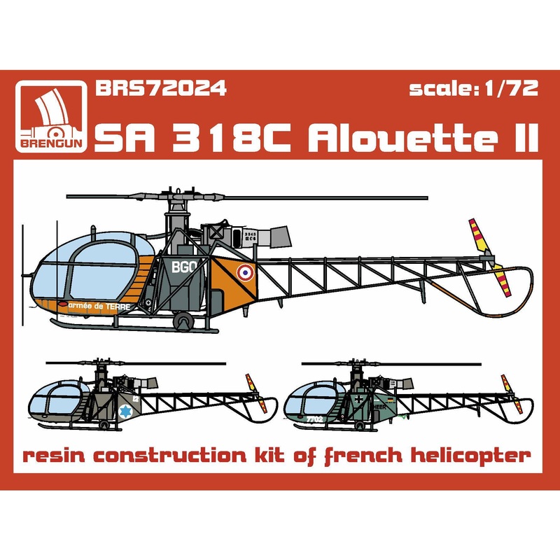 1/72 SA 318C Alouette II