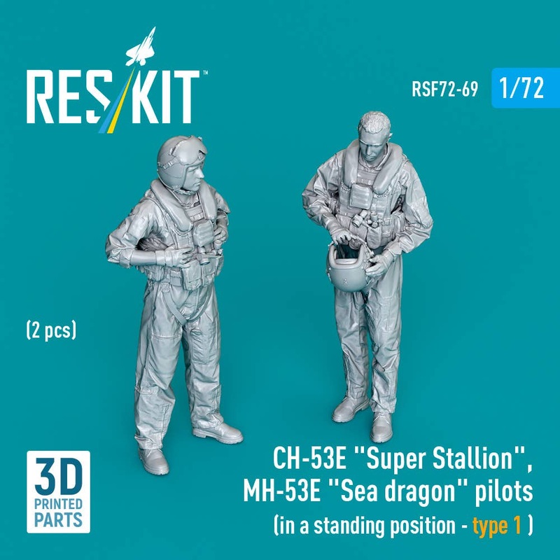 1/72 CH-53E Super Stallion , MH-53E Sea dragon pilots (in a standing position - type 1)