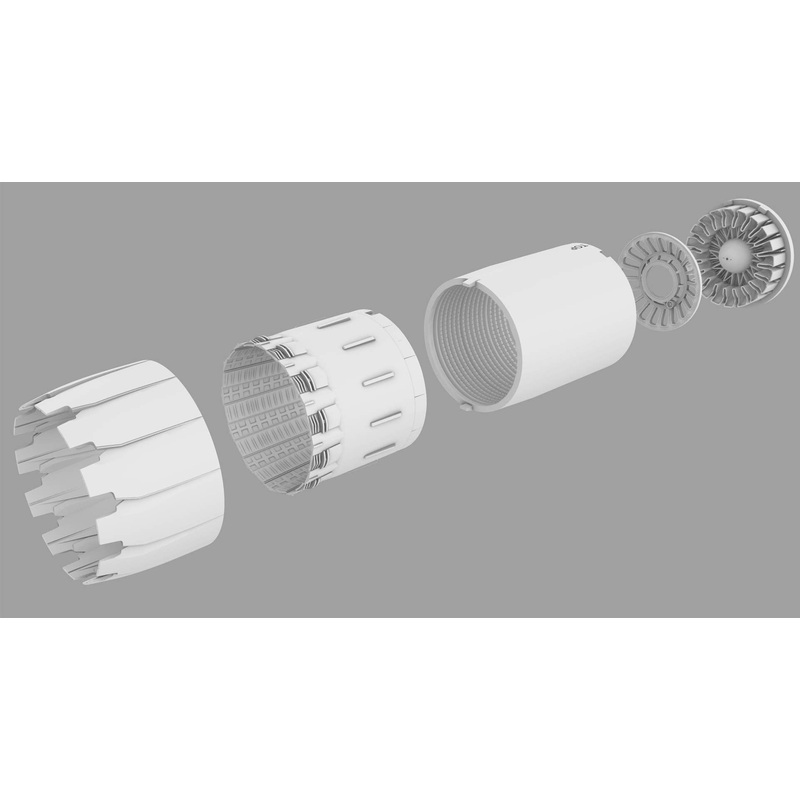 1/72 F-16 GE exhaust - open, for Tamiya