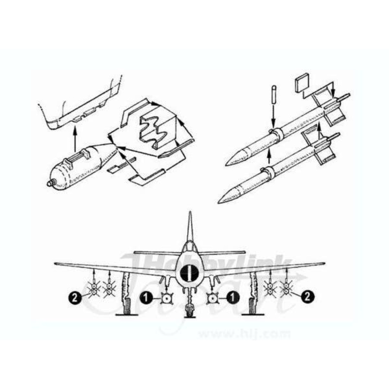 1/72 F-84G armament set for Tamiya