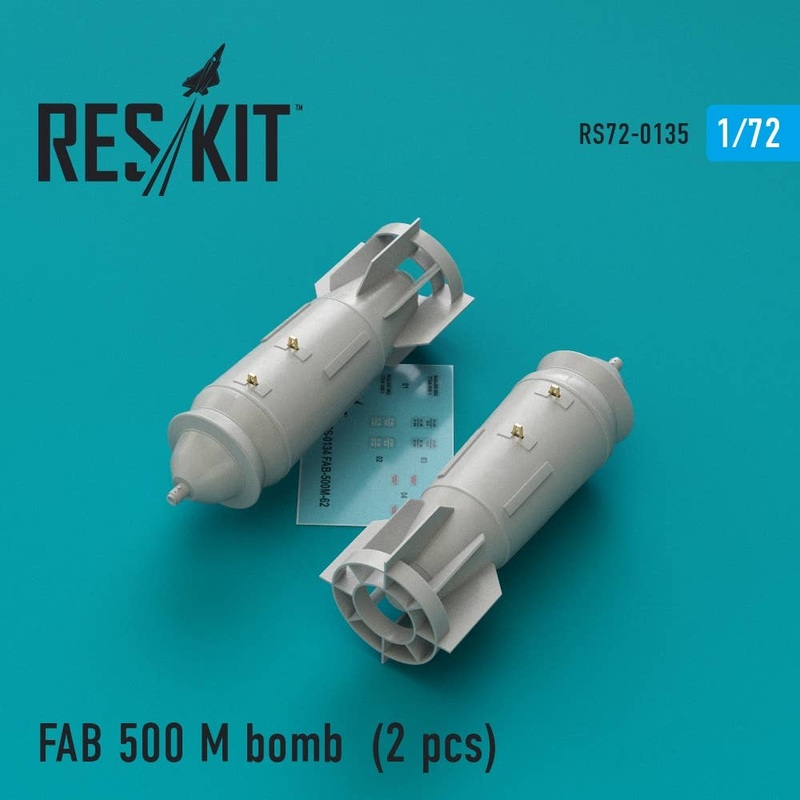 1/72 FAB 500 M Bomb (2pcs) (Su-17, Su-22, Su-24, Su-25, Su-34)