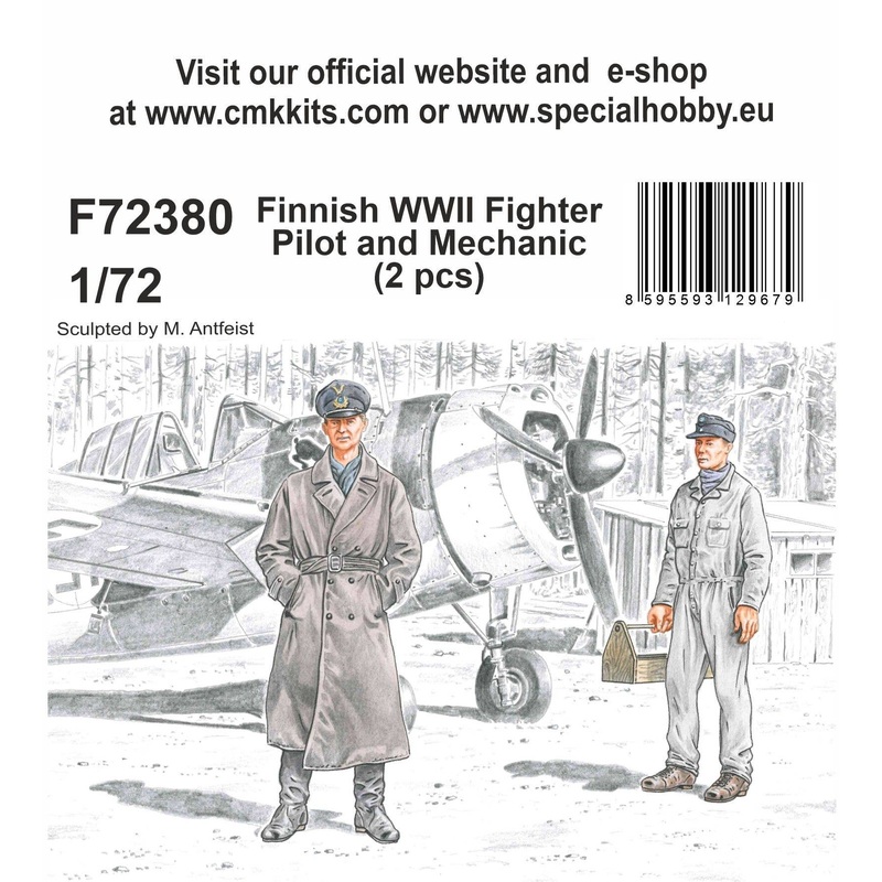 1/72 Finnish WWII Fighter Pilot and Mechanic