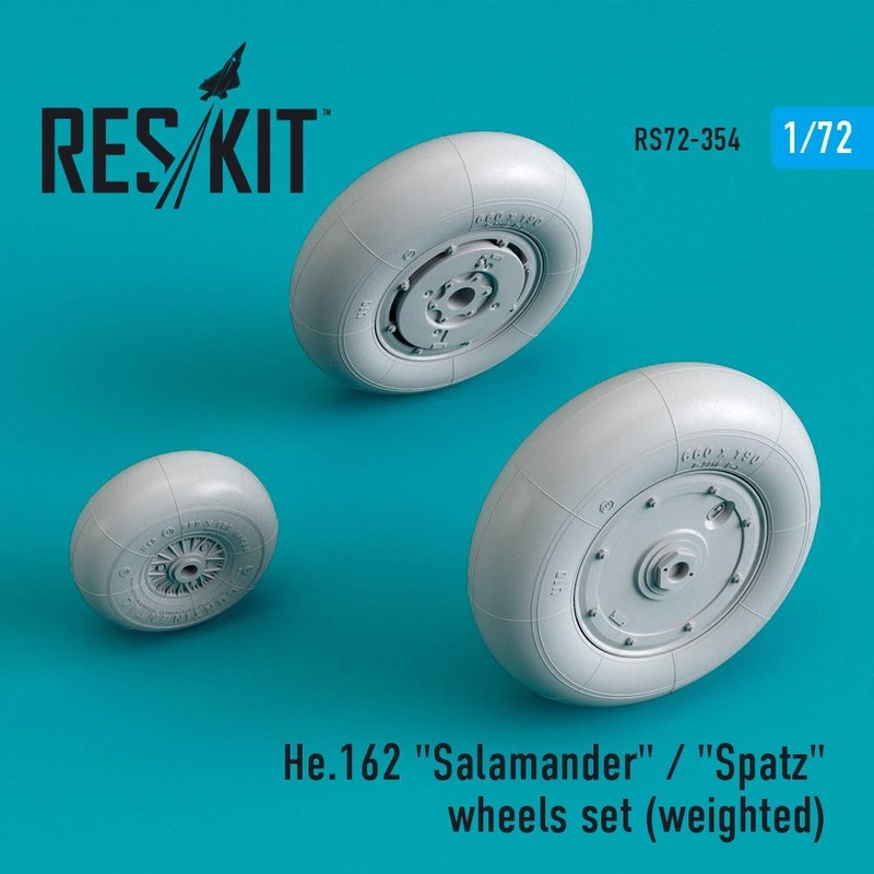 1/72 He.162 Salamander / Spatz wheels set (weighted)