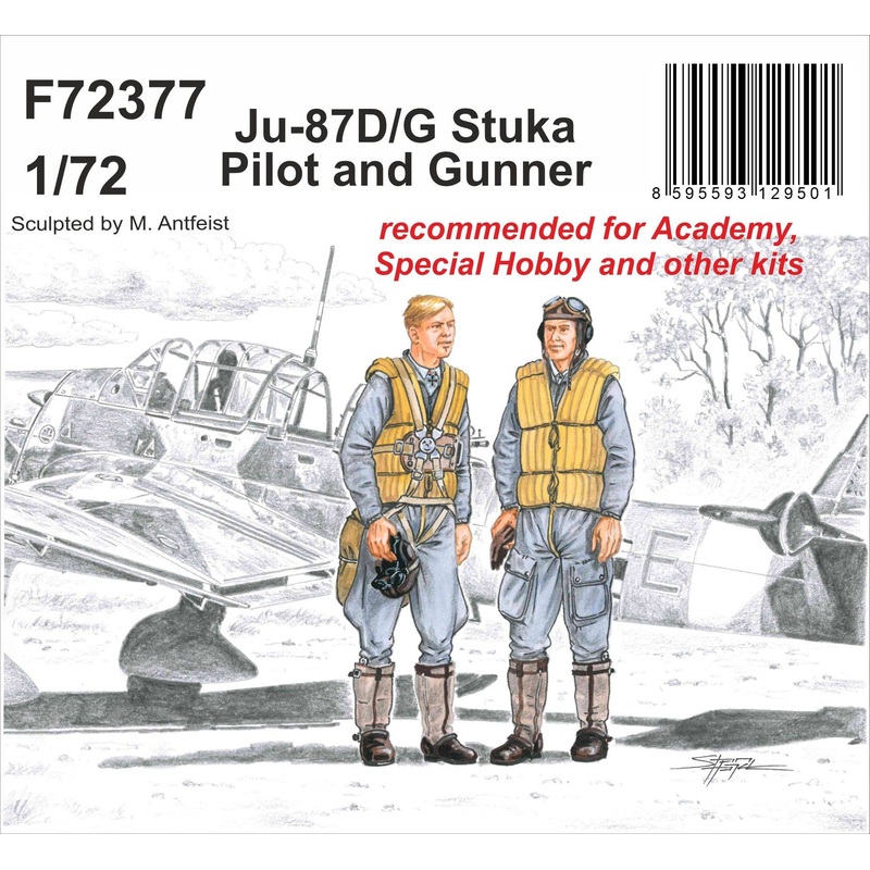 1/72 Junkers Ju-87D / G Stuka Pilot and Gunner