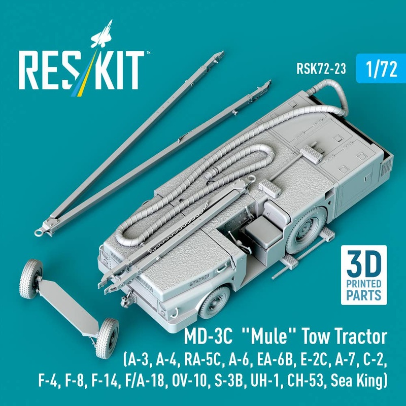 1/72 MD-3C Mule Tow Tractor (3D Printed model kit)