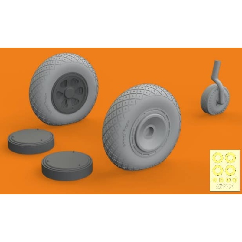 1/72 P-47D Wheels (for Tamiya)