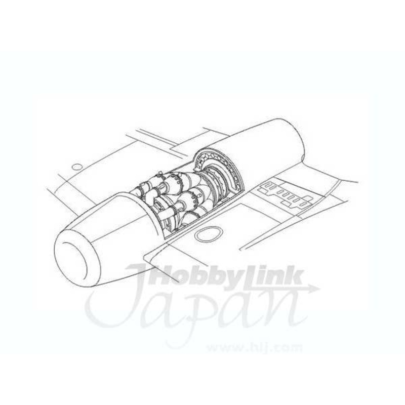 1/72 Rolls Royce Nene-British aicraft jet eng
