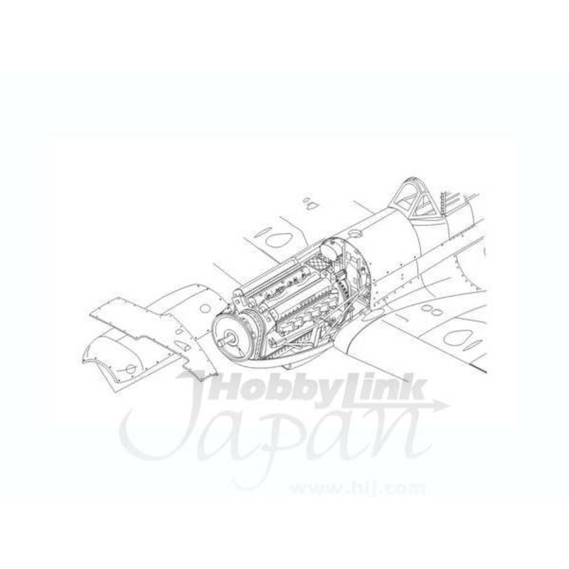 1/72 Spitfire Mk.IX Engine Set (for Airfix)