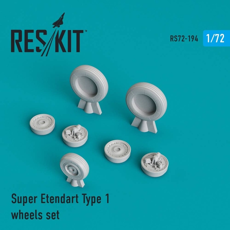 1/72 Super Etendard Type 1 Wheels Set