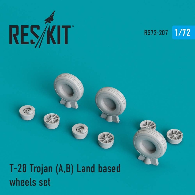 1/72 T-28 Trojan (A,B) Land Based Wheels Set