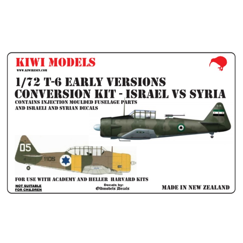 1/72 T6 Texan and Harvard Conversion Israel vs Syria (for Academy)