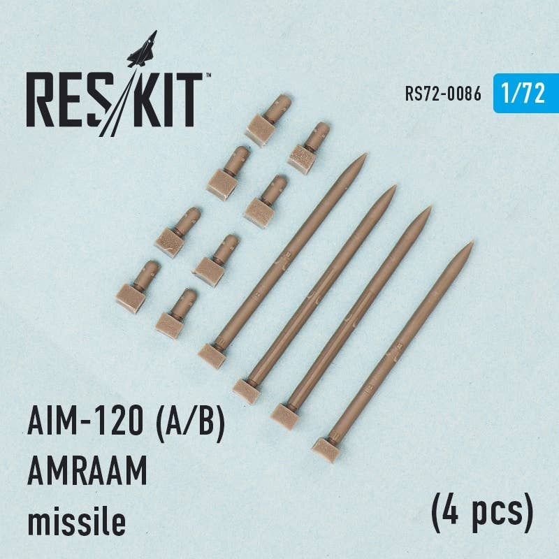1/72 AIM-120A/B AMRAAM Missile (4 pcs)