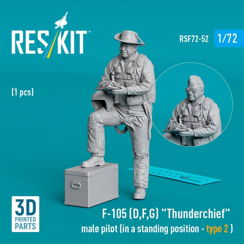 1/72 F-105 (D,F,G) Thunderchief male pilot (in a standing position - type 2) (1 pcs)