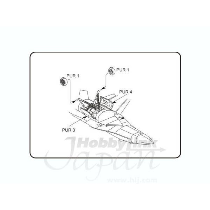 1/72 F-16 Light weight undercarriage for ACA