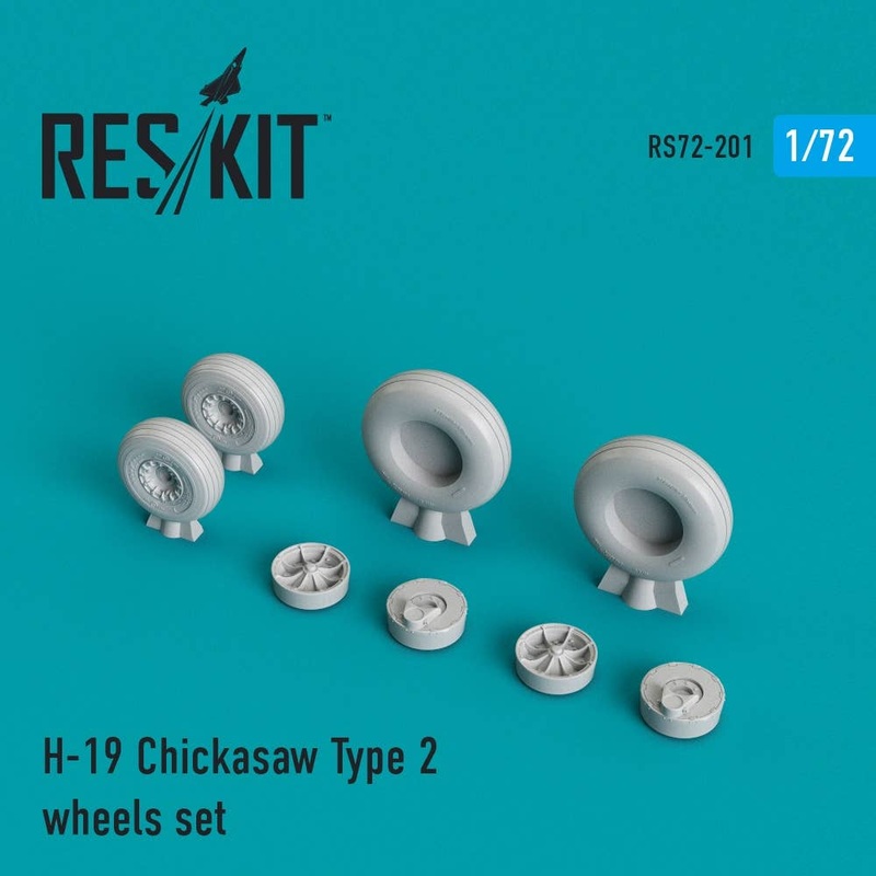 1/72 H-19 Chickasaw Type 2 Wheels Set (for Italeri)