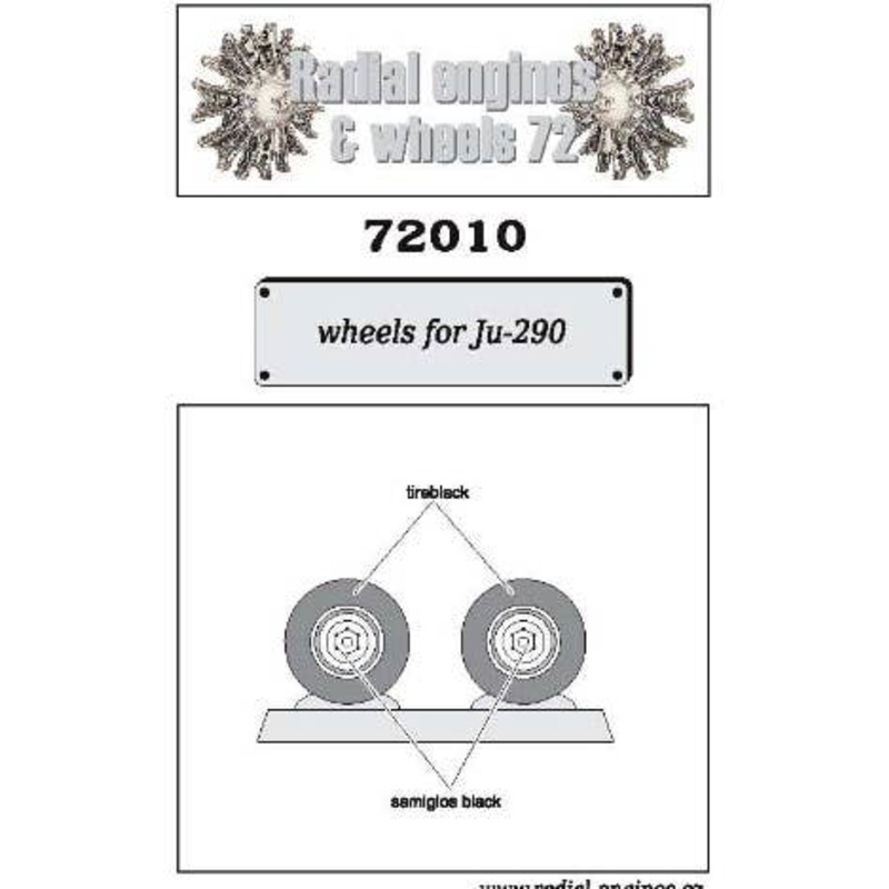 1/72 Junkers Ju 290 Wheels