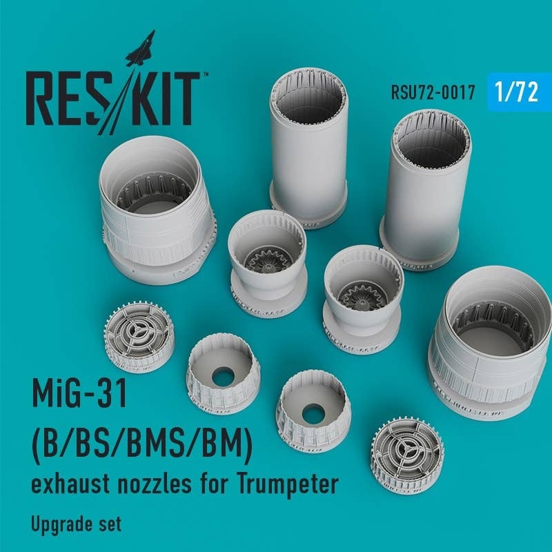 1/72 MiG-31(B/BS/BMS/BM) Exhaust Nozzles (for Trumpeter)